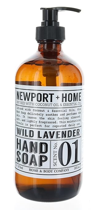 Hand Soap – Wild Lavender by NEWPORT + HOME - Non-toxic Soaps + Body Washes product rated STOP by Million Marker, free from BPA, phthalates, and parabens
