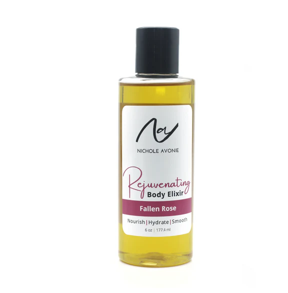 Rejuvenating Body Elixir - Fallen Rose by Nichole Avonie - Non-toxic Body Oils, Butters + lotions product rated SLOW by Million Marker, free from BPA, phthalates, and parabens