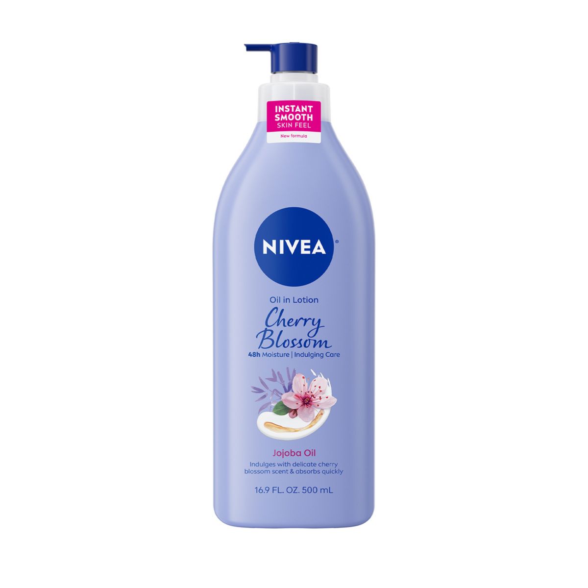 Cherry Blossom and Jojoba Oil Infused Body Lotion by NIVEA - Non-toxic Body Oils, Butters + Lotions product rated STOP by Million Marker, free from BPA, phthalates, and parabens