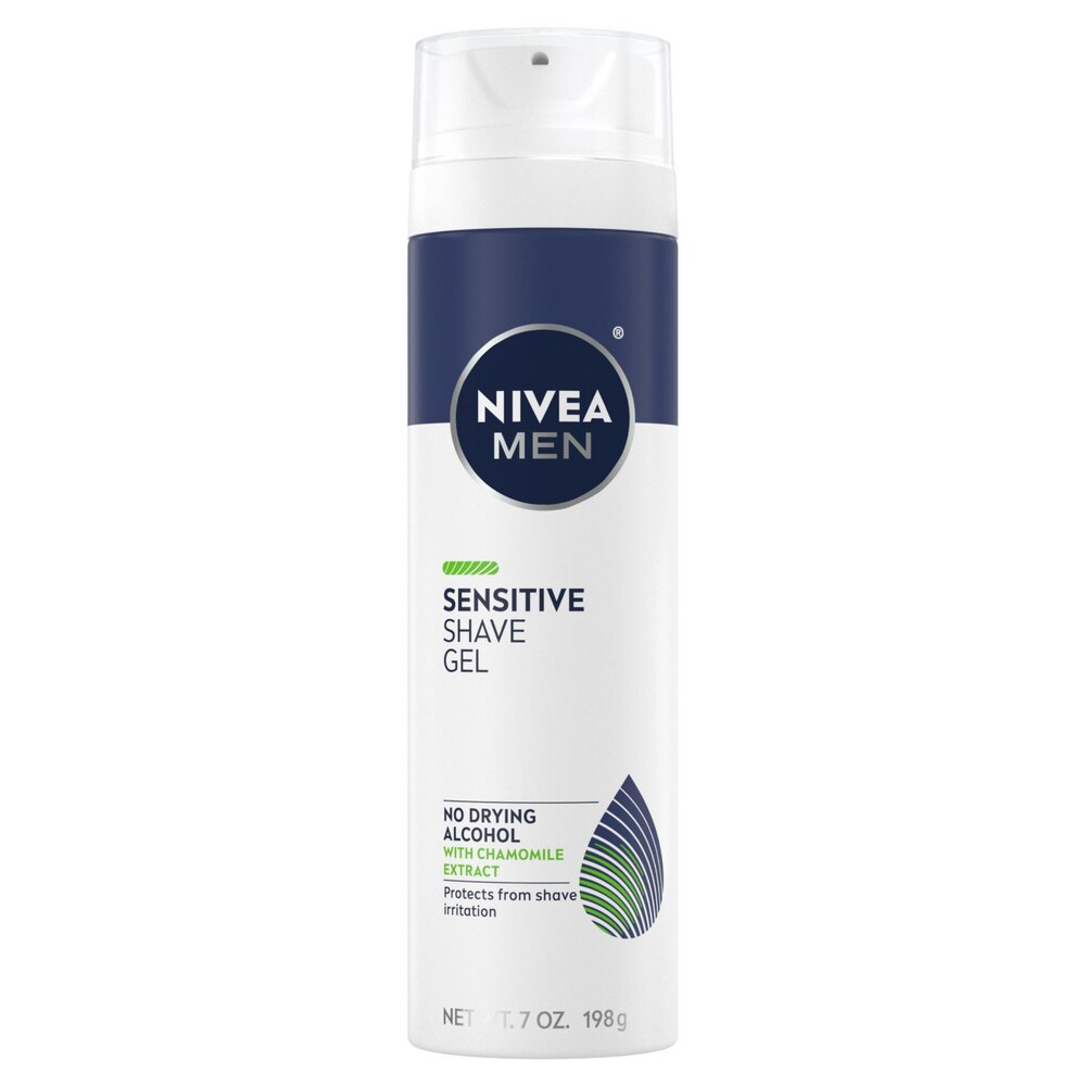 Men Sensitive Shave Gel by NIVEA - Non-toxic Shaving product rated STOP by Million Marker, free from BPA, phthalates, and parabens