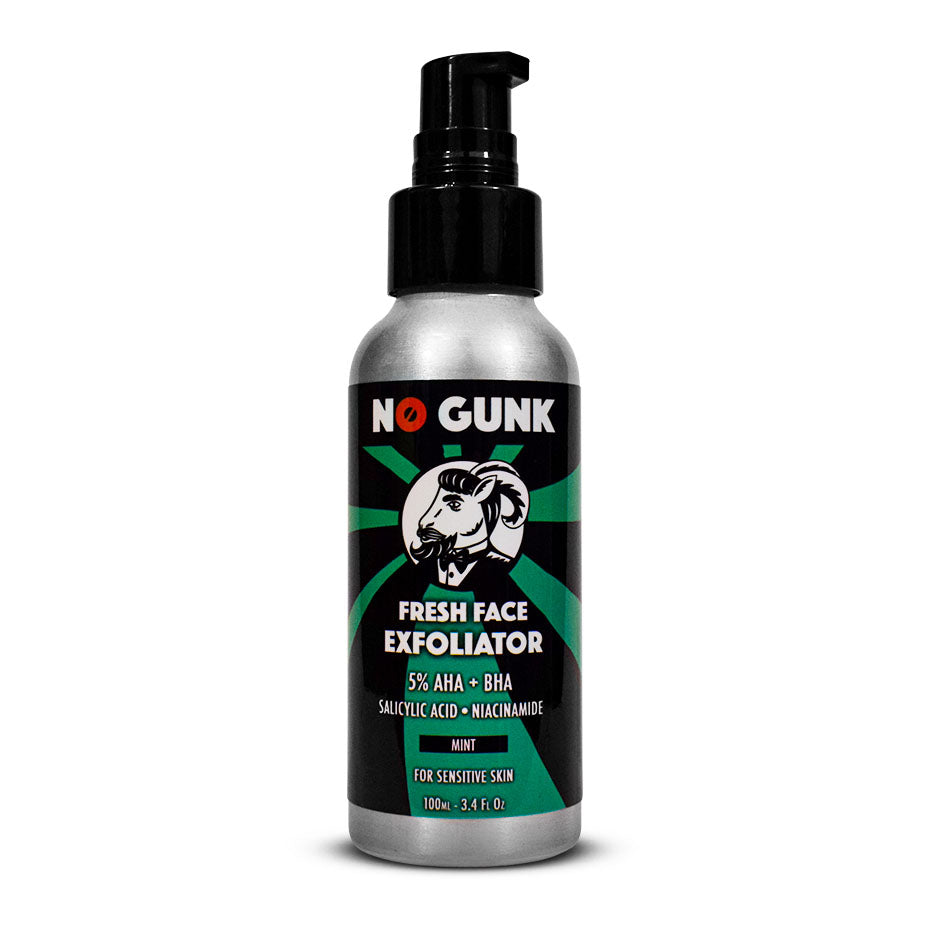 Fresh Face Exfoliator by NO GUNK - Non-toxic Facial Care product rated SLOW by Million Marker, free from BPA, phthalates, and parabens