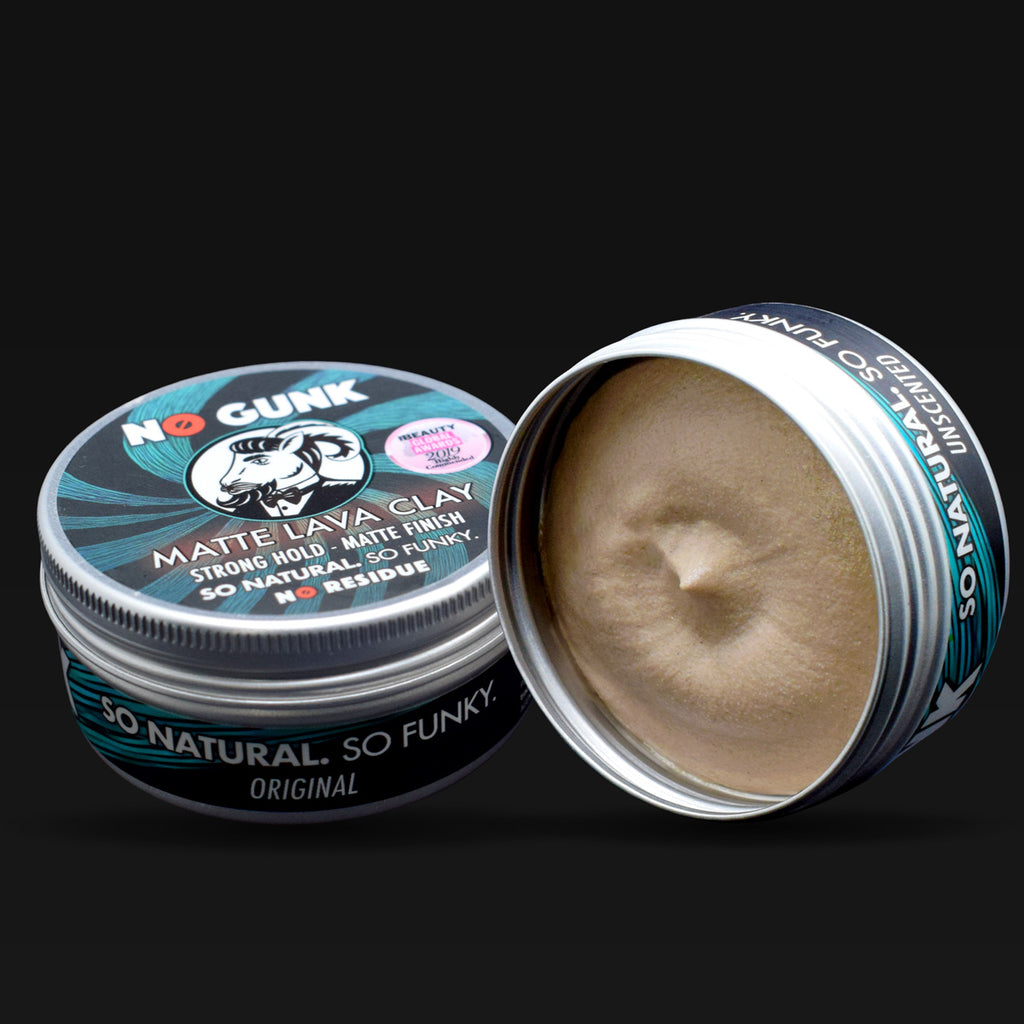 Matte Lava Clay -  Rosemary, Tea Tree, Cedarwood by NO GUNK - Non-toxic, SLOW rated product free from harmful chemicals