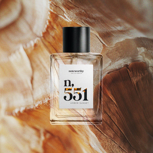 N,551 Amber Sunset Eau De Parfum by noteworthy - Non-toxic Perfume + Cologne product rated STOP by Million Marker, free from BPA, phthalates, and parabens