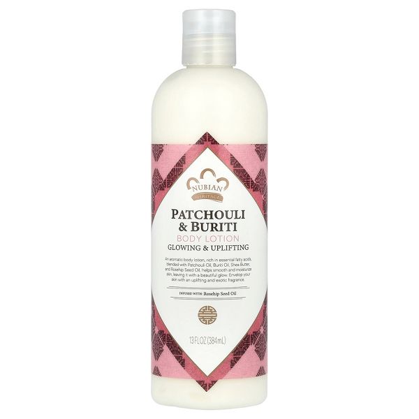 Body Lotion – Patchouli & Buriti by NUBIAN HERITAGE - Non-toxic Body Oils, Butters + Lotions product rated STOP by Million Marker, free from BPA, phthalates, and parabens