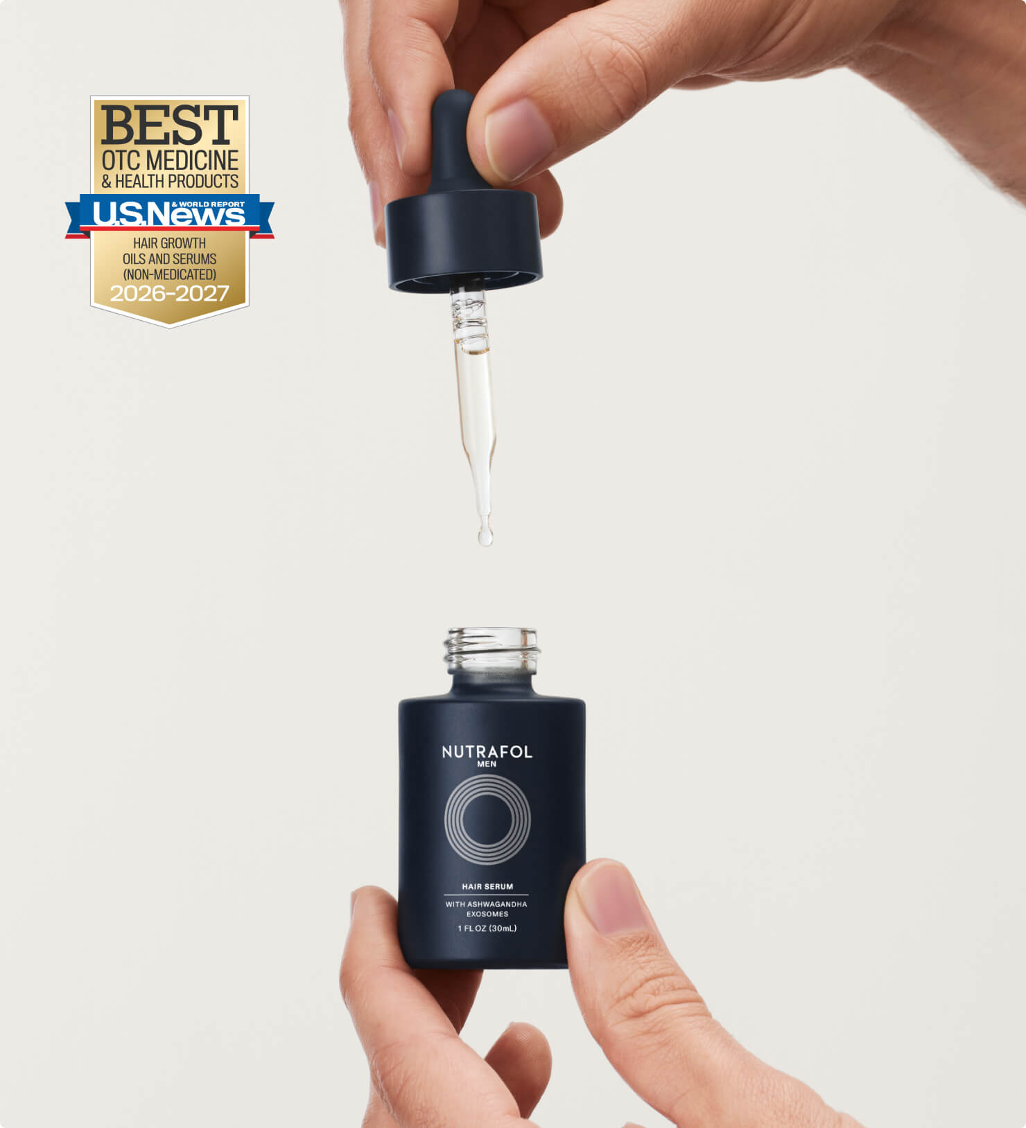 Men Hair Serum by NUTRAFOL - Non-toxic Hair Styling + Treatment product rated SLOW by Million Marker, free from BPA, phthalates, and parabens