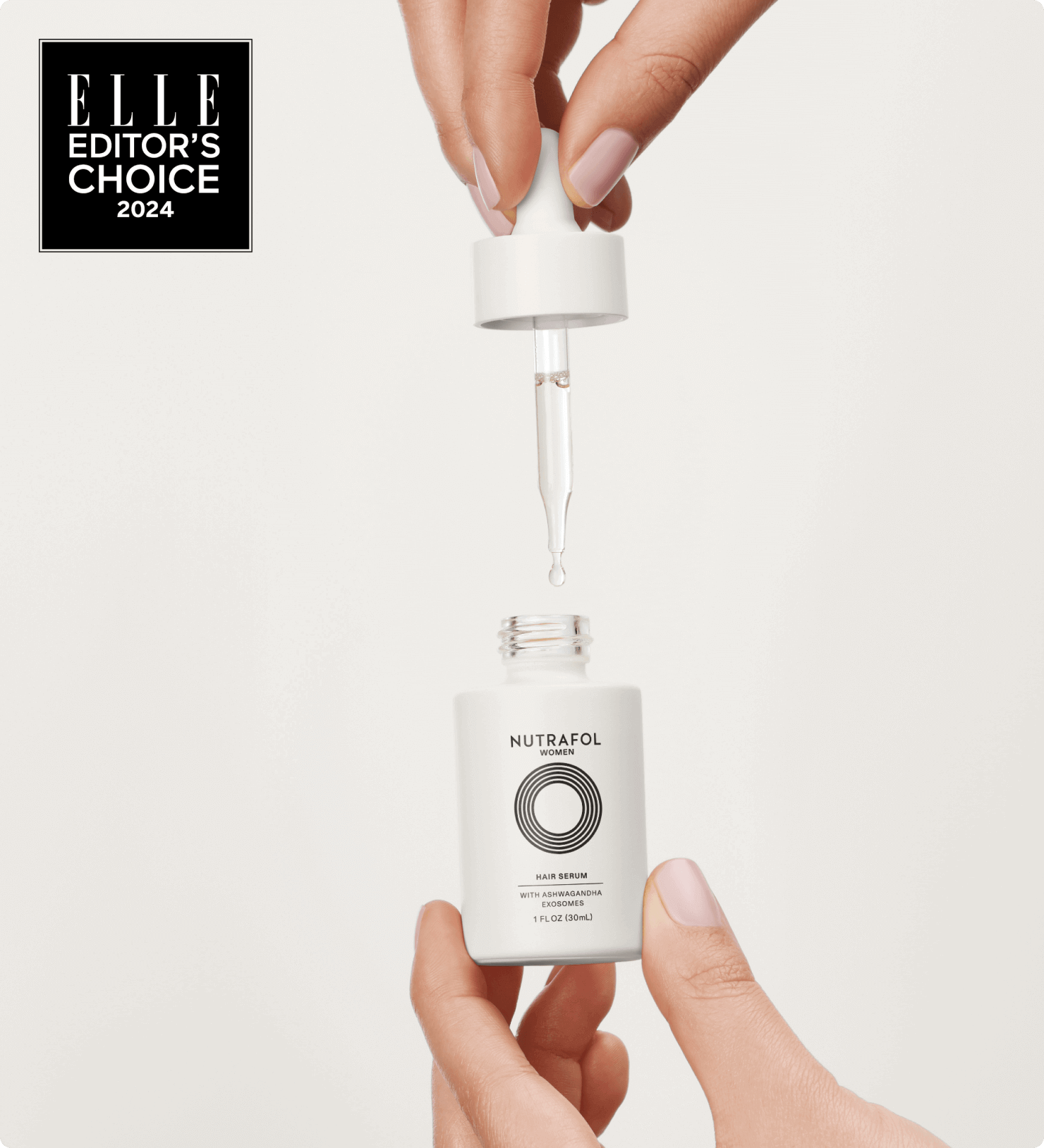 Women Hair Serum by NUTRAFOL - Non-toxic Hair Styling + Treatment product rated SLOW by Million Marker, free from BPA, phthalates, and parabens