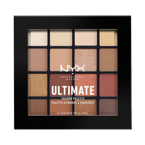 Ultimate Shadow Pallet - Warm Neutrals by NYX PROFESSIONAL MAKEUP - Non-toxic Cosmetics product rated STOP by Million Marker, free from BPA, phthalates, and parabens