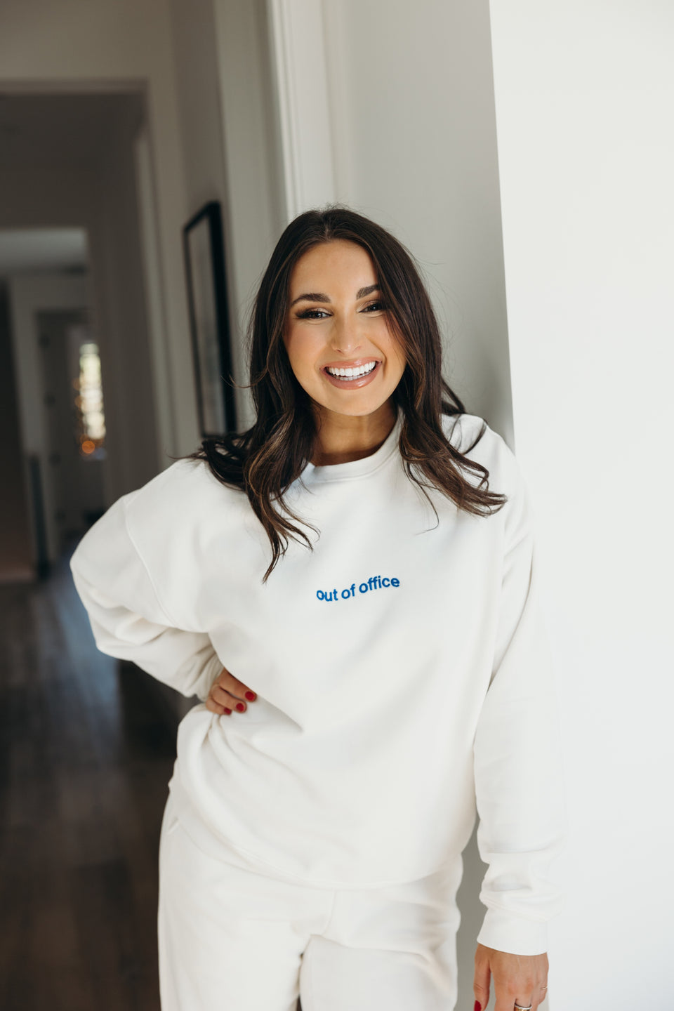 Corporate Natalie Out of Office Crewneck by OCIO - Non-toxic, GO rated product free from harmful chemicals