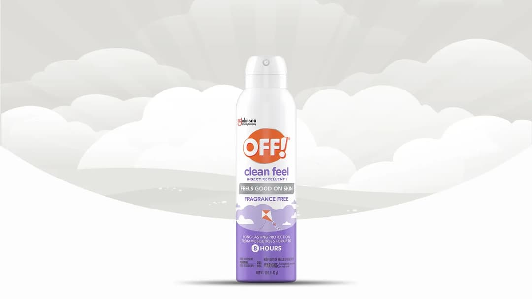 Clean Feel Insect Repellent I Aerosol - Fragrance Free by OFF! - Non-toxic, STOP rated product free from harmful chemicals