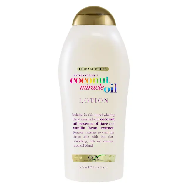 Extra Creamy + Coconut Miracle Oil Lotion by ogx - Non-toxic Body Oils, Butters + Lotions product rated STOP by Million Marker, free from BPA, phthalates, and parabens