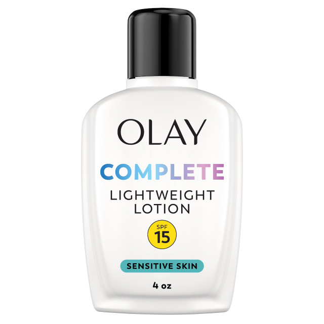 Complete Lotion Moisturizer Sensitive SPF 15 by OLAY - Non-toxic, STOP rated product free from harmful chemicals