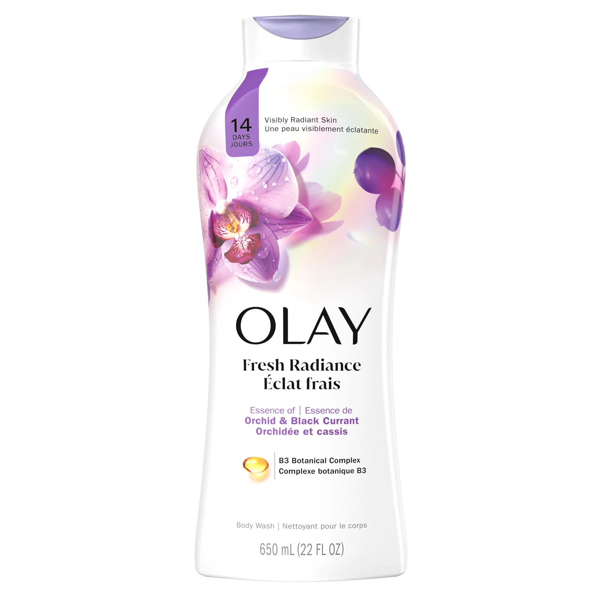 Fresh Radiance Body Wash - Orchid & Black Currant by OLAY - Non-toxic Soaps + Body Washes product rated STOP by Million Marker, free from BPA, phthalates, and parabens