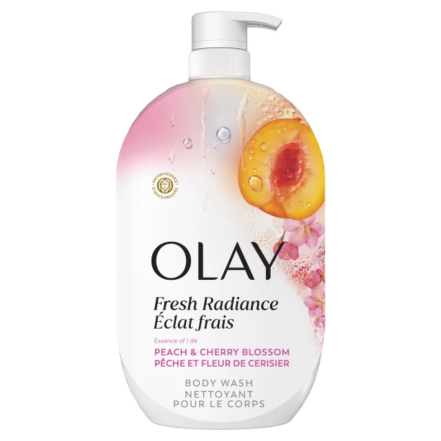 Fresh Radiance Body Wash - Peach & Cherry Blossom by OLAY - Non-toxic Soaps + Body Washes product rated STOP by Million Marker, free from BPA, phthalates, and parabens