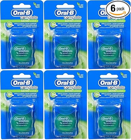 Complete Satin Floss – Mint by Oral-B - Non-toxic Oral Care product rated STOP by Million Marker, free from BPA, phthalates, and parabens
