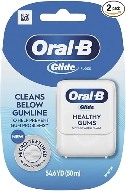 Glide Healthy Gums Dental Floss - Unflavored by Oral-B - Non-toxic, STOP rated product free from harmful chemicals