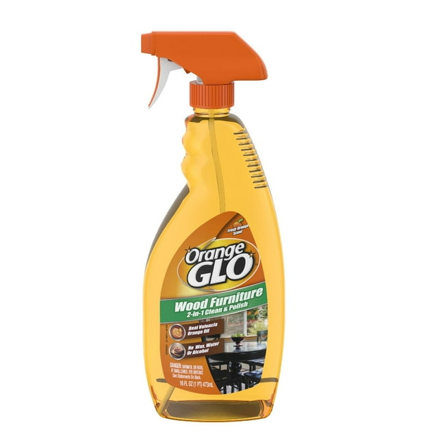 Wood Furniture 2-In-1 Clean & Polish Spray by Orange Glo - Non-toxic Household Cleaning Products product rated STOP by Million Marker, free from BPA, phthalates, and parabens