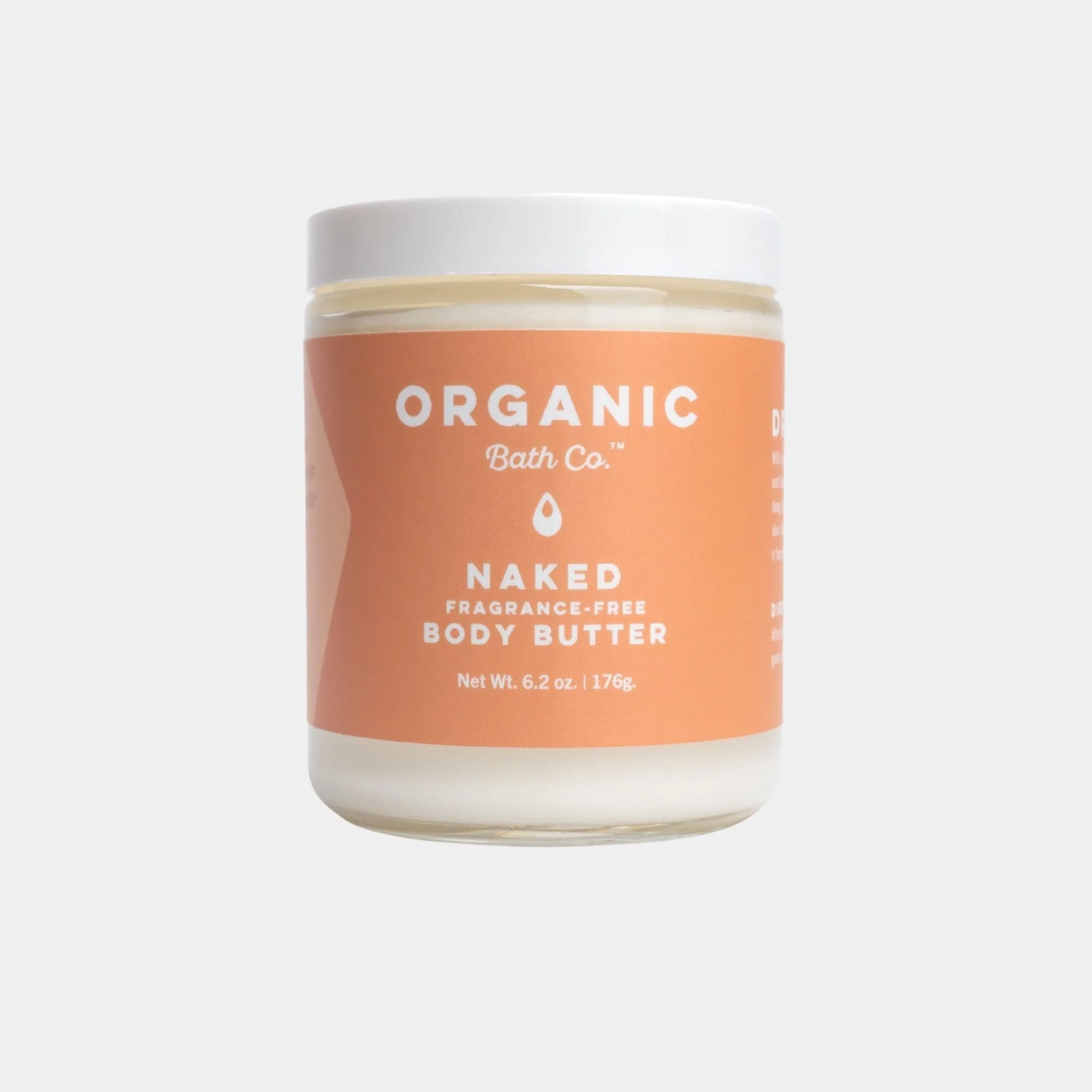Naked Organic Unscented Body Butter by Organic Bath Co. - Non-toxic Body Oils, Butters + lotions product rated GO by Million Marker, free from BPA, phthalates, and parabens