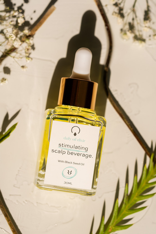 Stimulating Scalp Beverage Medium Porosity by OrganiGrowHairCo - Non-toxic Hair Styling + Treatment product rated SLOW by Million Marker, free from BPA, phthalates, and parabens