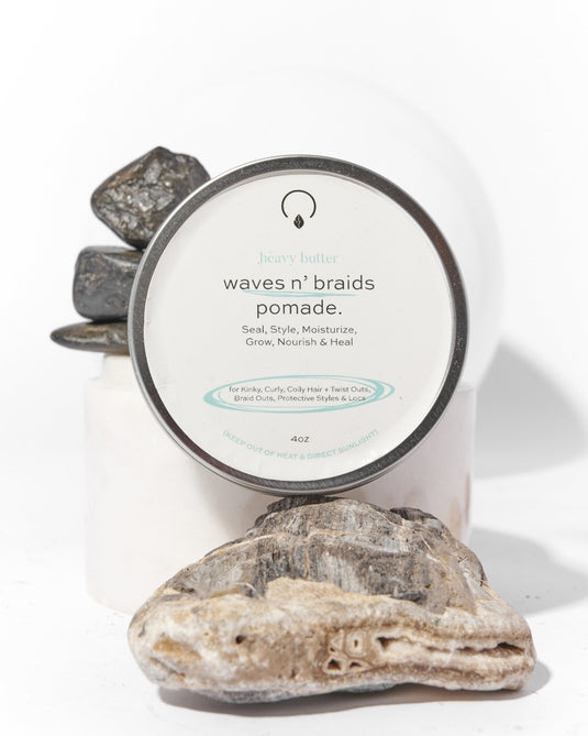 Waves N' Braids Pomade by OrganiGrowHairCo - Non-toxic, SLOW rated product free from harmful chemicals