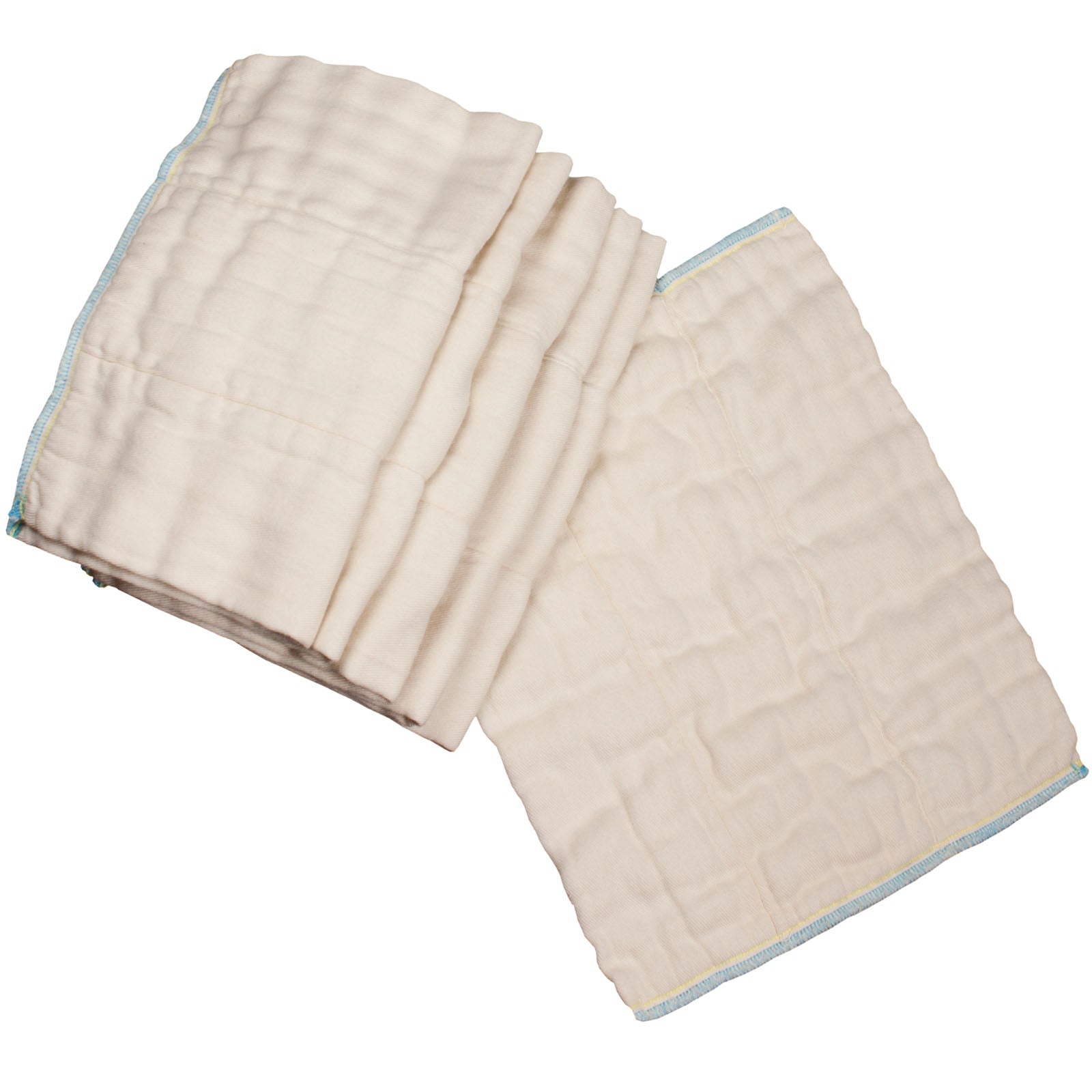 Bamboo Organic Cotton Prefold Diapers by OSOCOZY - Non-toxic, GO rated product free from harmful chemicals