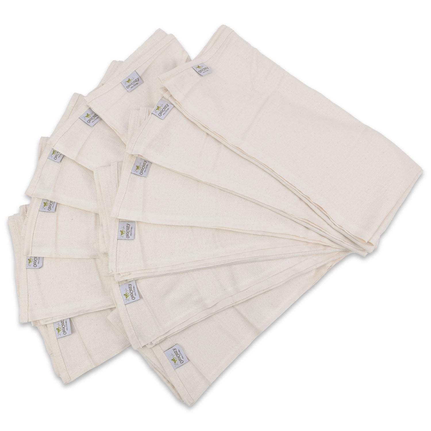 Organic Birdsye Flat Diapers by OSOCOZY - Non-toxic, GO rated product free from harmful chemicals