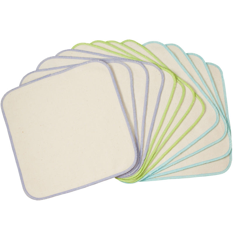 Organic Flannel Baby Wipes by OSOCOZY - Non-toxic, GO rated product free from harmful chemicals