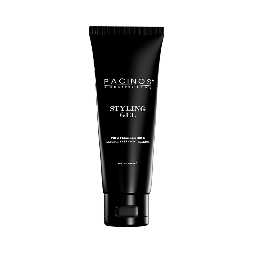 Styling gel by Pacinos Signature Line - Non-toxic Hair Styling + Treatment product rated STOP by Million Marker, free from BPA, phthalates, and parabens