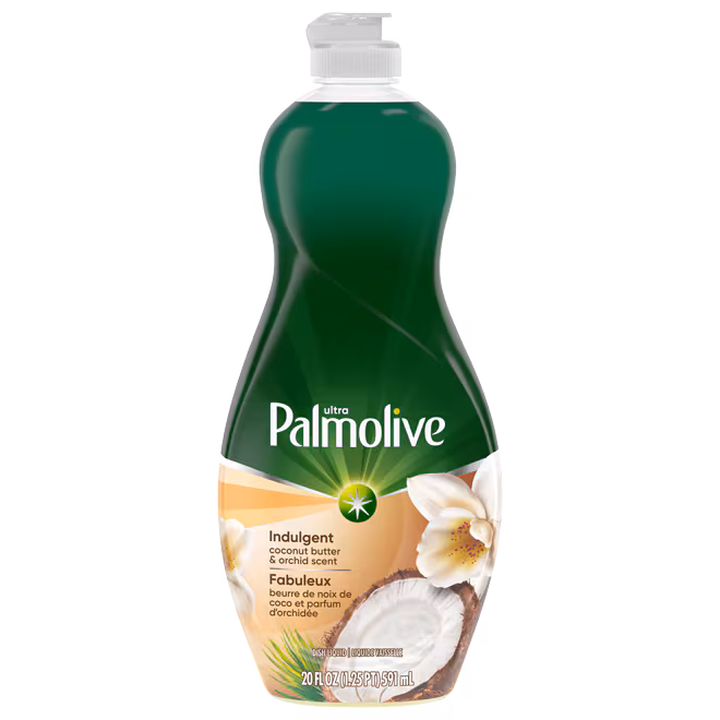 Ultra Soft Touch Liquid Dish Soap - Coconut Butter & Orchid Scent by Palmolive - Non-toxic, STOP rated product free from harmful chemicals