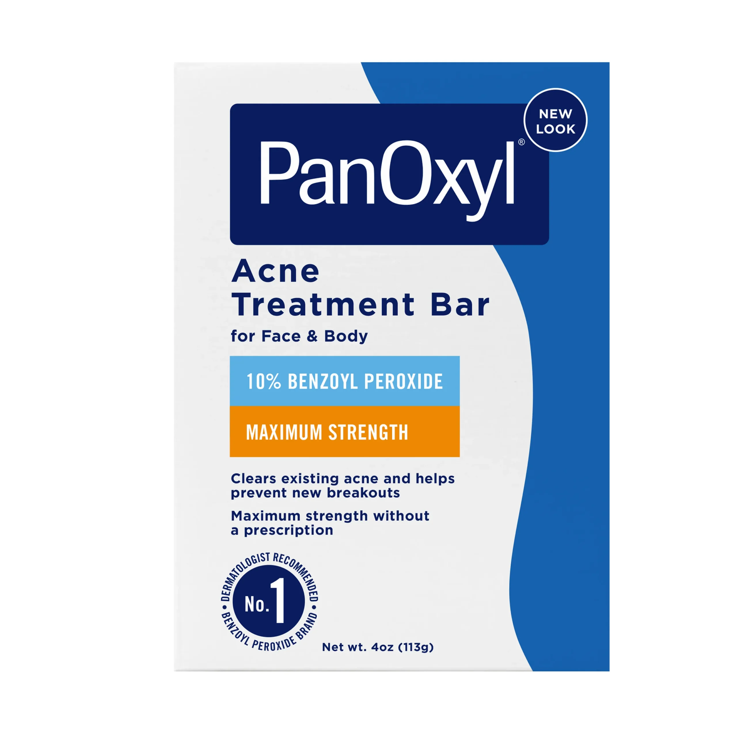 Acne Treatment Bar For Face & Body by PanOxyl - Non-toxic, SLOW rated product free from harmful chemicals