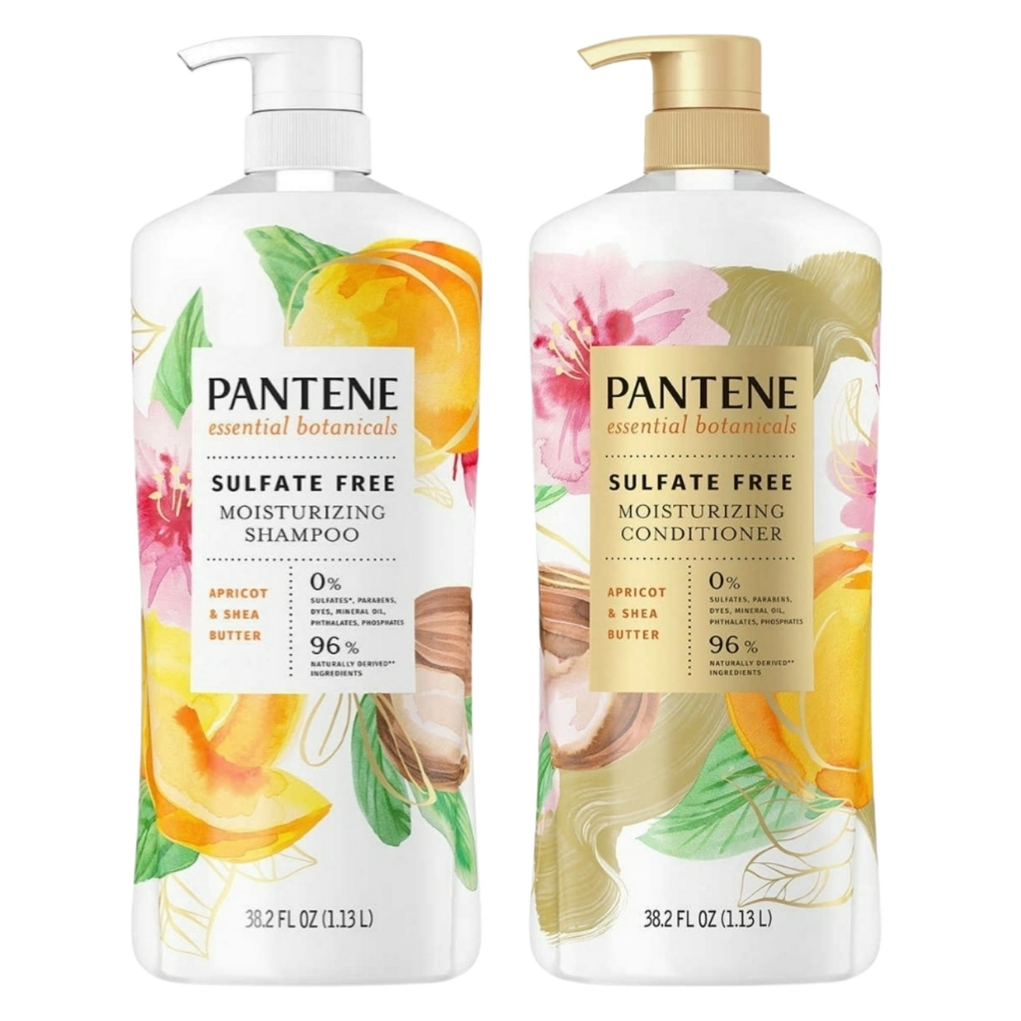 Essential Botanicals Shampoo – Apricot & Shea Butter by PANTENE - Non-toxic Shampoos + Conditioners product rated STOP by Million Marker, free from BPA, phthalates, and parabens