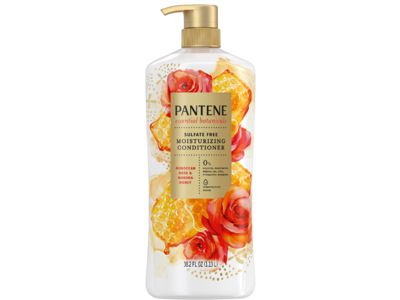 Essential Botanicals Sulfate Free Moisturizing Conditioner – Moroccan Rose & Manuka Honey by PANTENE - Non-toxic, STOP rated product free from harmful chemicals