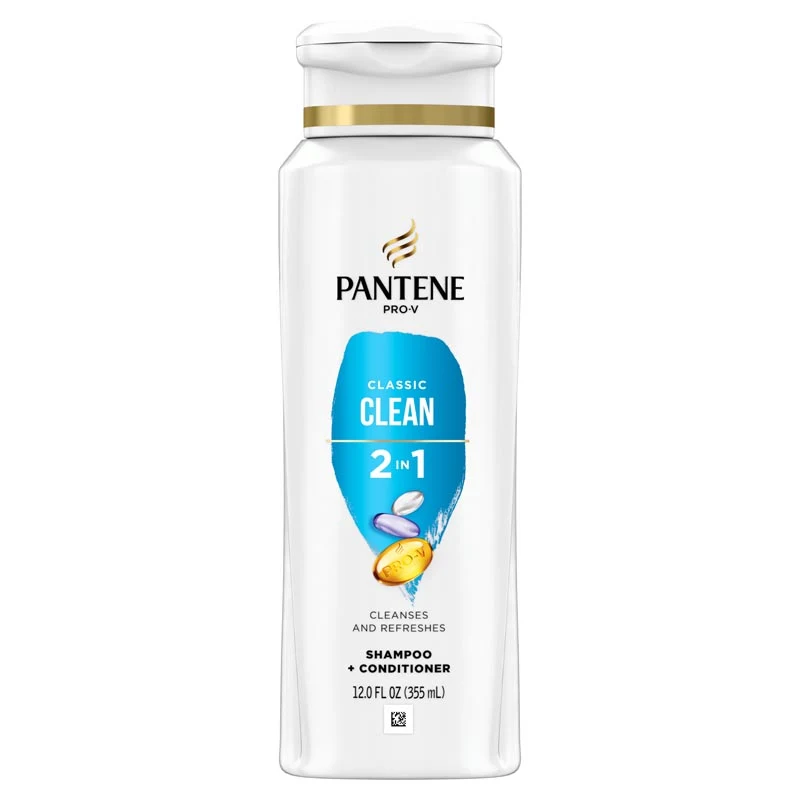 Pro-V Classic Clean 2 in 1 Shampoo + Conditioner by PANTENE - Non-toxic Shampoos + Conditioners product rated STOP by Million Marker, free from BPA, phthalates, and parabens