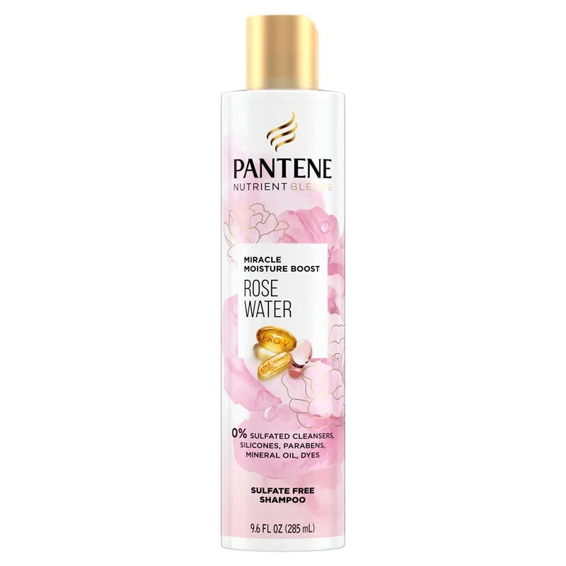 Pro-V Miracle Moisture Boost Rose Water Shampoo by PANTENE - Non-toxic Shampoos + Conditioners product rated STOP by Million Marker, free from BPA, phthalates, and parabens