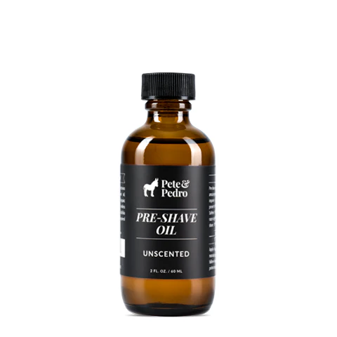 Pre-Shave Oil, Unscented by Pete and Pedro - Non-toxic Facial Care product rated GO by Million Marker, free from BPA, phthalates, and parabens