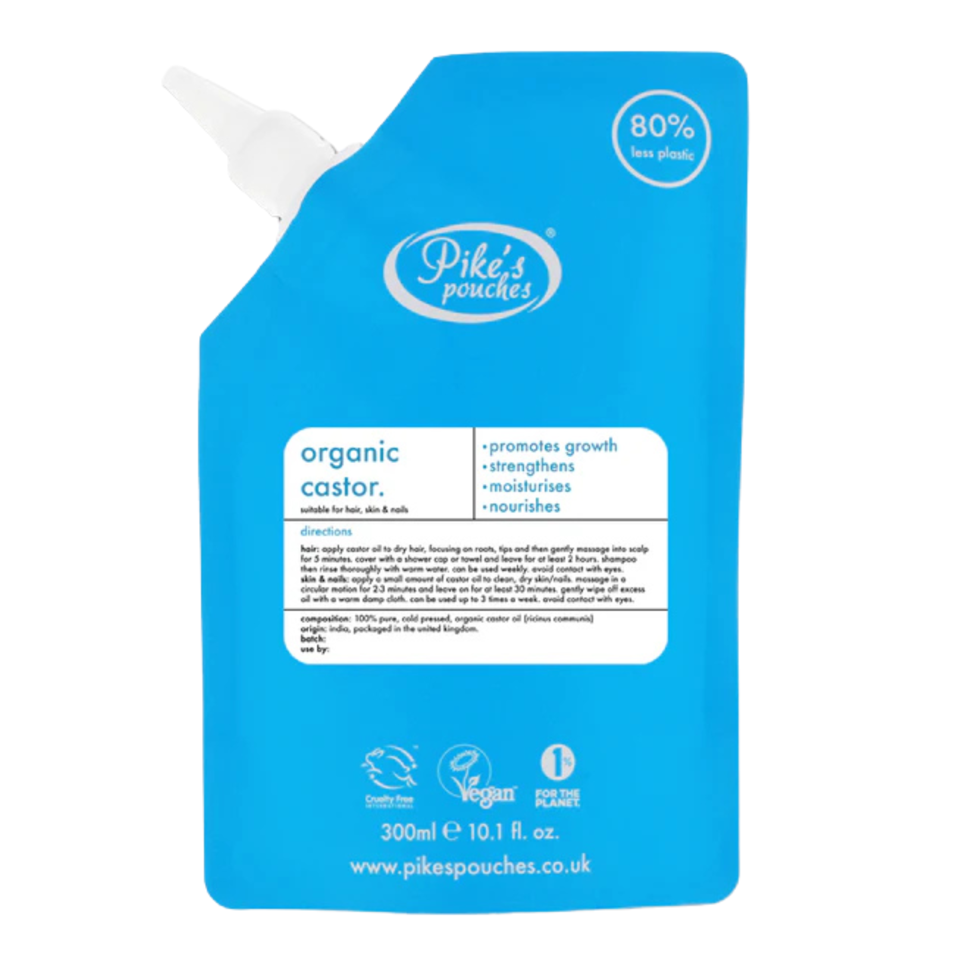 Pike's Pouches Organic Castor Oil