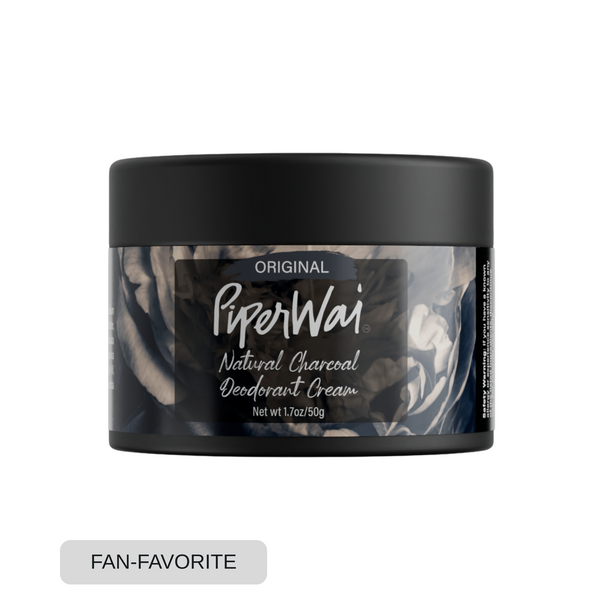 Natural Deodorant Cream with Activated Charcoal by PiperWai - Non-toxic Deodorants product rated SLOW by Million Marker, free from BPA, phthalates, and parabens