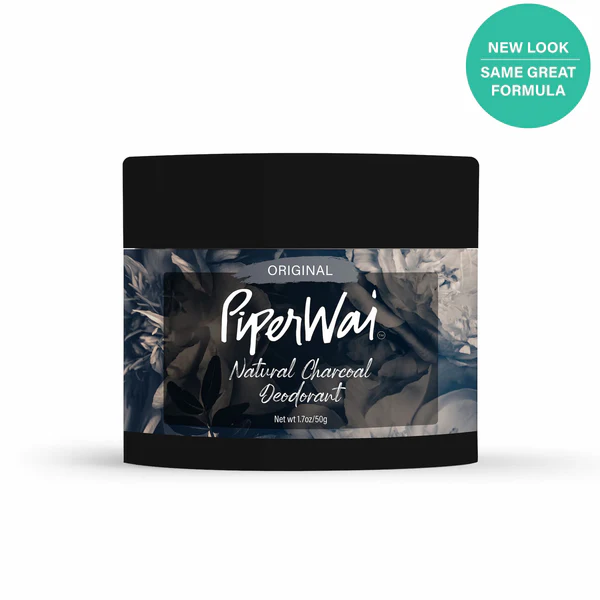 Natural Deodorant Cream Without Aluminum, Activated Charcoal by PiperWai - Non-toxic, SLOW rated product free from harmful chemicals