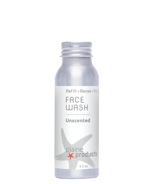 Face Wash - Unscented by plaine products - Non-toxic Facial Care product rated SLOW by Million Marker, free from BPA, phthalates, and parabens