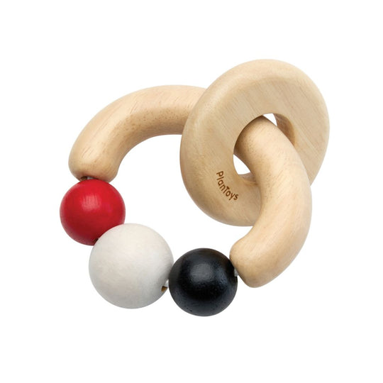 Beads Rattle - High Contrast by PlanToys - Non-toxic, GO rated product free from harmful chemicals