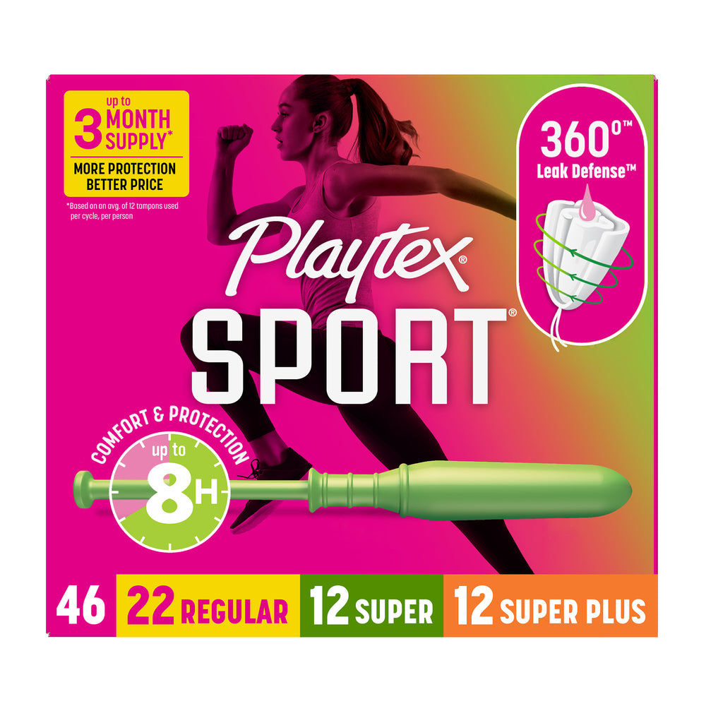 Sport Tampons by Playtex - Non-toxic, STOP rated product free from harmful chemicals