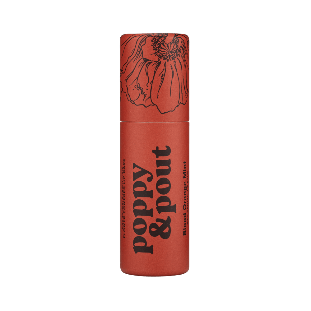 Lip Balm – Blood Orange Mint by poppy & pout - Non-toxic Lip Balms product rated SLOW by Million Marker, free from BPA, phthalates, and parabens