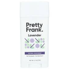 Natural Aluminum-Free Deodorant Stick, Lavender by Pretty Frank - Non-toxic, SLOW rated product free from harmful chemicals