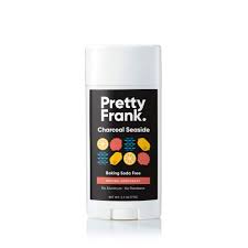 Natural Aluminum-Free Deodorant Stick with Charcoal by Pretty Frank - Non-toxic, SLOW rated product free from harmful chemicals