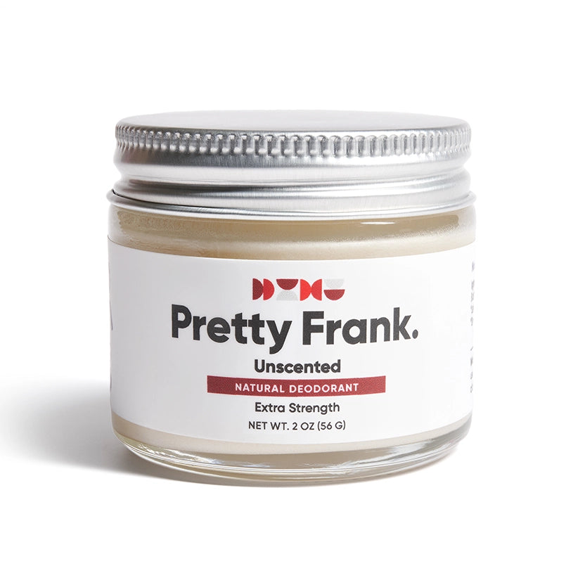 Natural Deodorant Jar - Unscented by Pretty Frank. - Non-toxic, GO rated product free from harmful chemicals