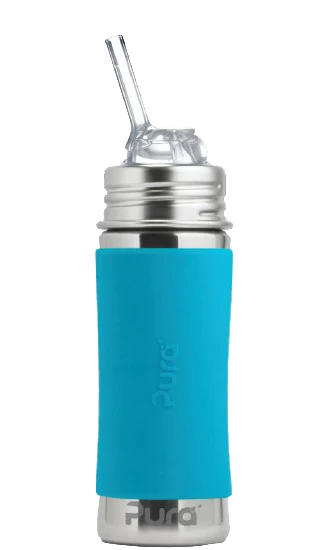 Pura 11oz/325ml Stainless Steel Straw Bottle