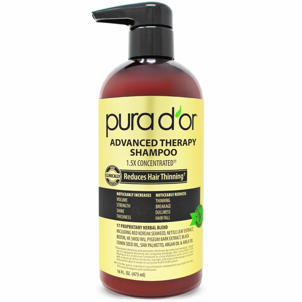 Advanced Therapy Biotin Hair Shampoo by pura d'or - Non-toxic, SLOW rated product free from harmful chemicals