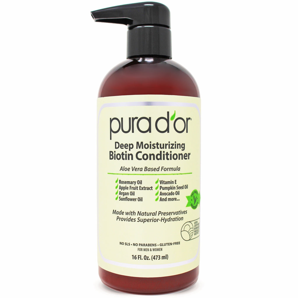 Deep Moisturizing Biotin Conditioner by pura d'or - Non-toxic, GO rated product free from harmful chemicals