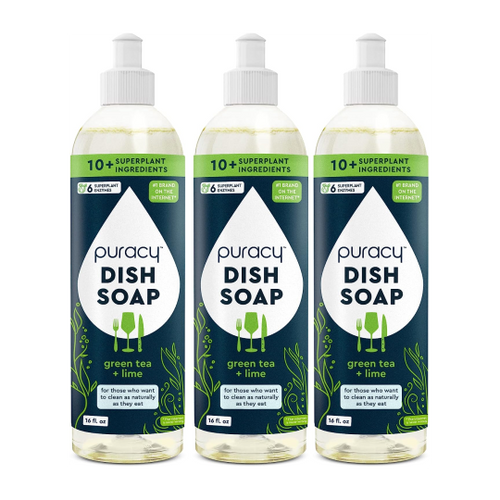 Dish Soap - Green Tea + Lime by puracy - Non-toxic, SLOW rated product free from harmful chemicals