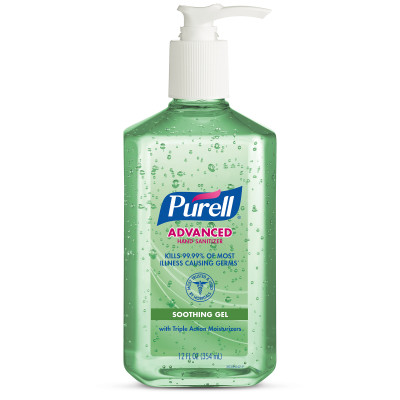 Advanced Hand Sanitizer Soothing Gel with Aloe by Purell - Non-toxic, STOP rated product free from harmful chemicals