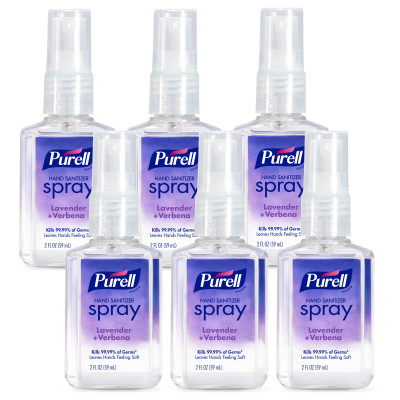 Hand Sanitizer Spray - Lavender + Verbena by Purell - Non-toxic, STOP rated product free from harmful chemicals